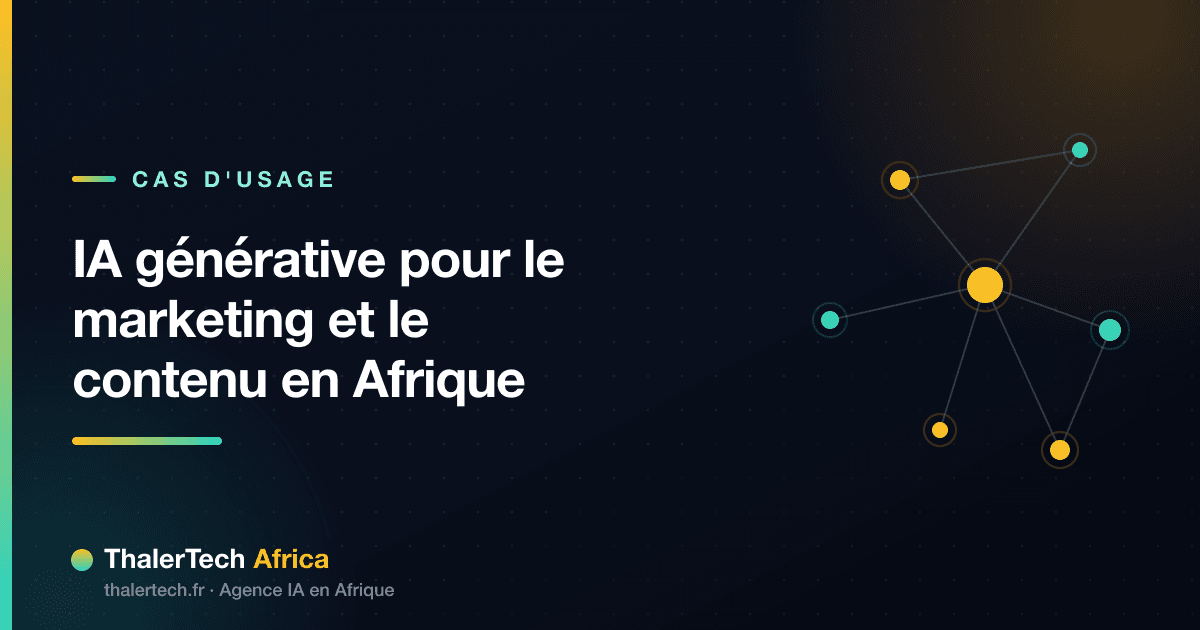 IA générative pour le marketing et le contenu en Afrique