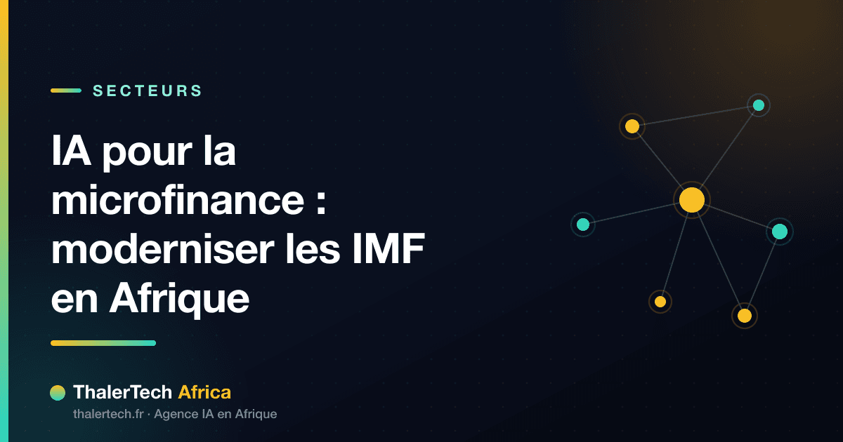 IA pour la microfinance : moderniser les IMF en Afrique